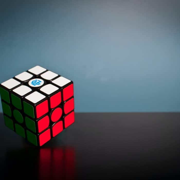 rubiks cube red green white