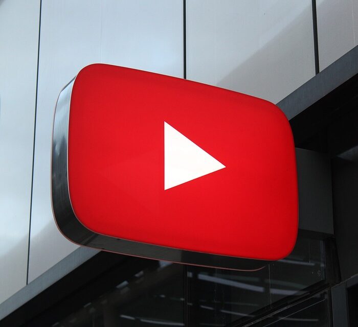 youtube sign on a building