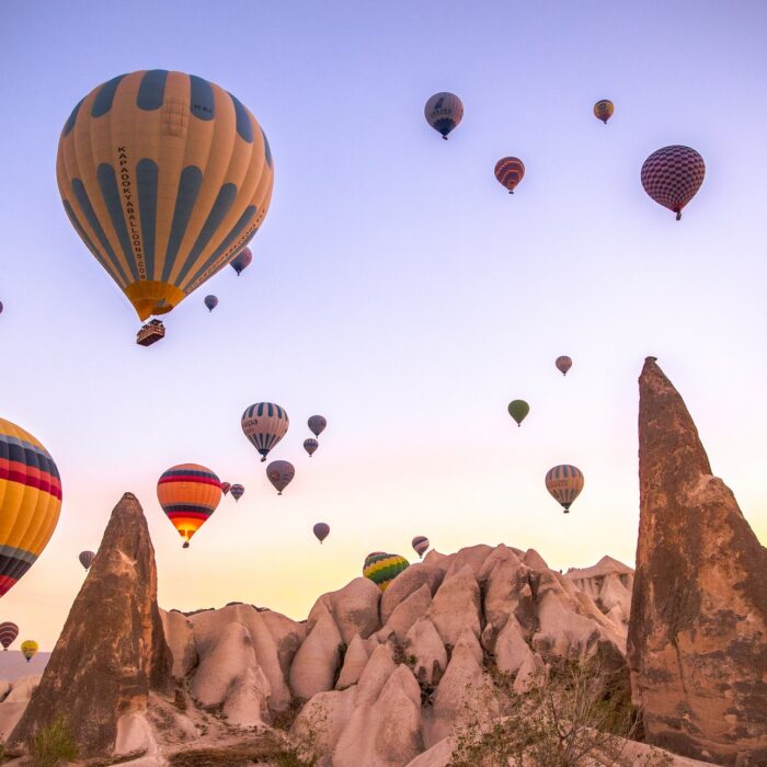 hot air balloons