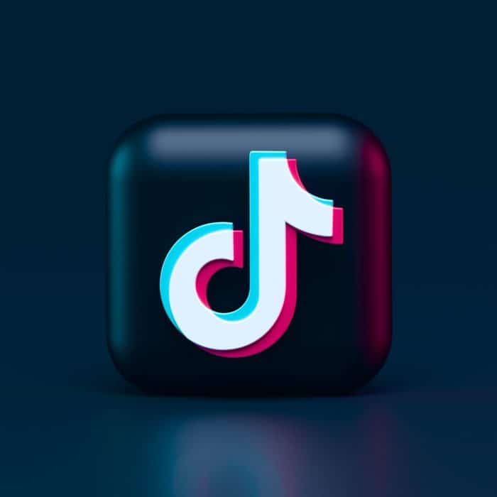 tiktok icon with dark background