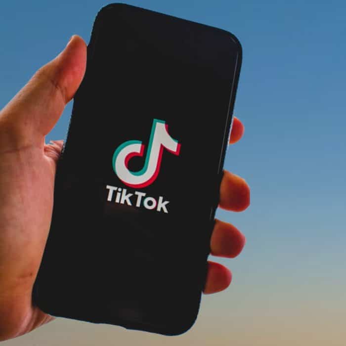 TikTok image on phone