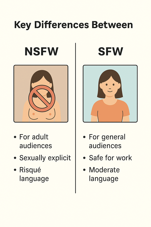 differences between NSFW and SFW