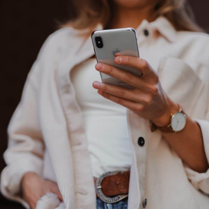 Woman Holding Phone