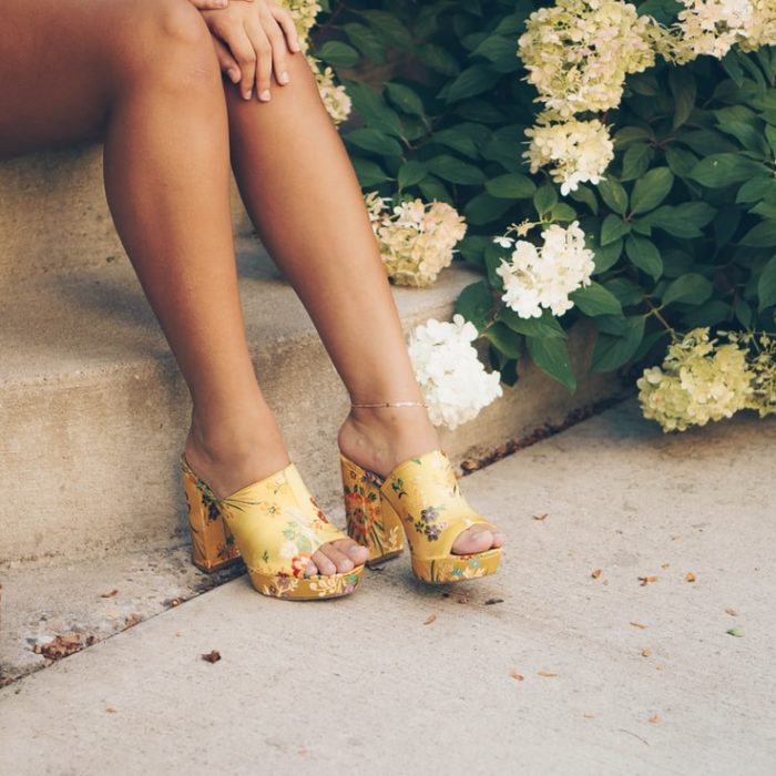 yellow shoes