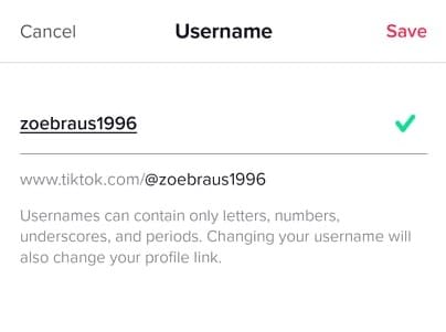Change username