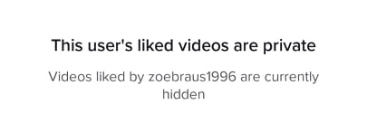 Liked videos are private