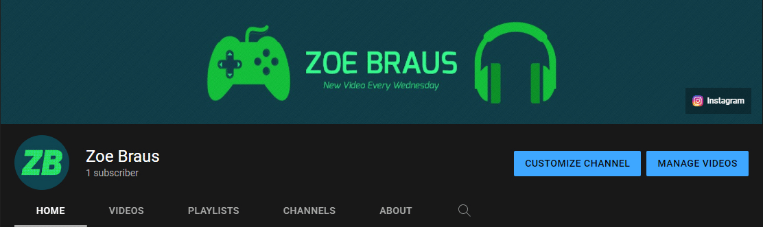 Link placed on banner