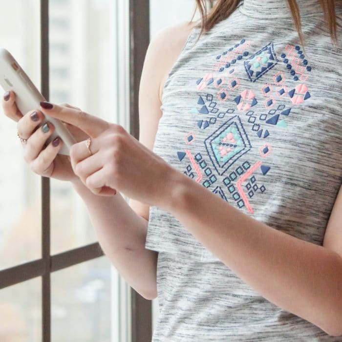 Woman Using Phone