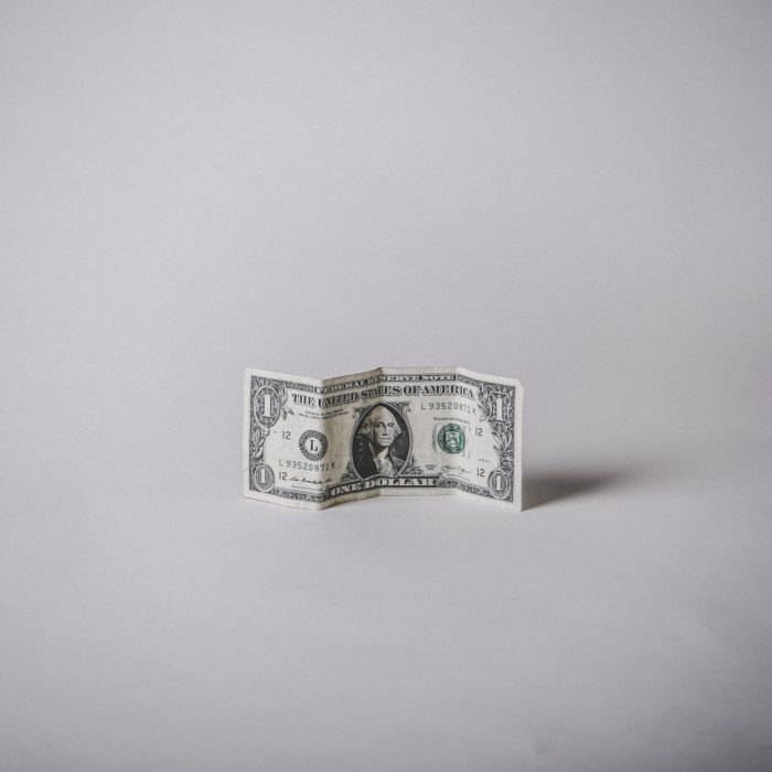 Folded One Dollar