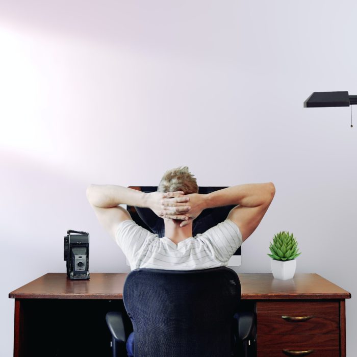 Man Frustrated In Front of His Computer