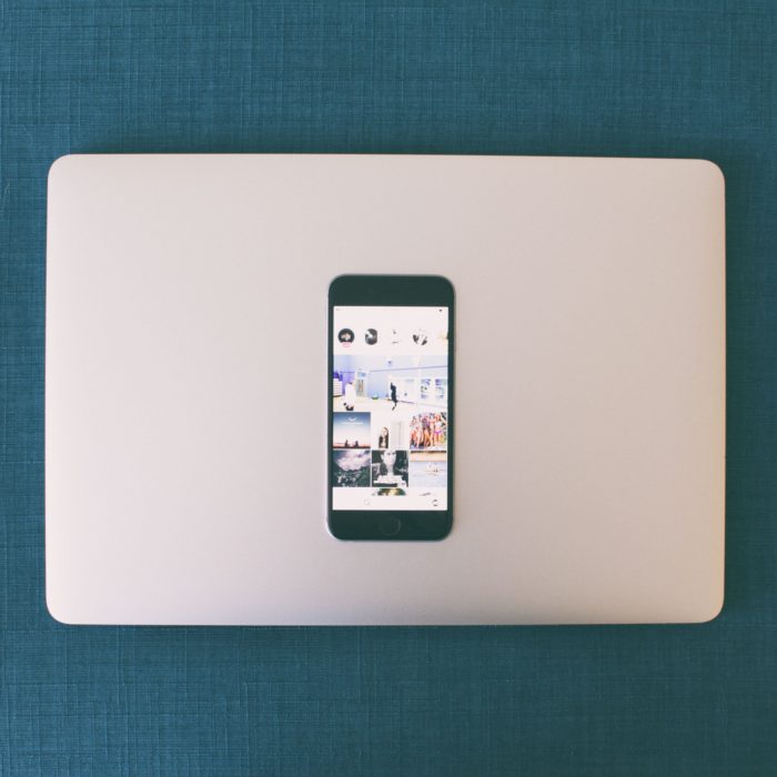 Phone on Top of a Closed Laptop