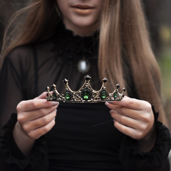 Girl Holding a Crown