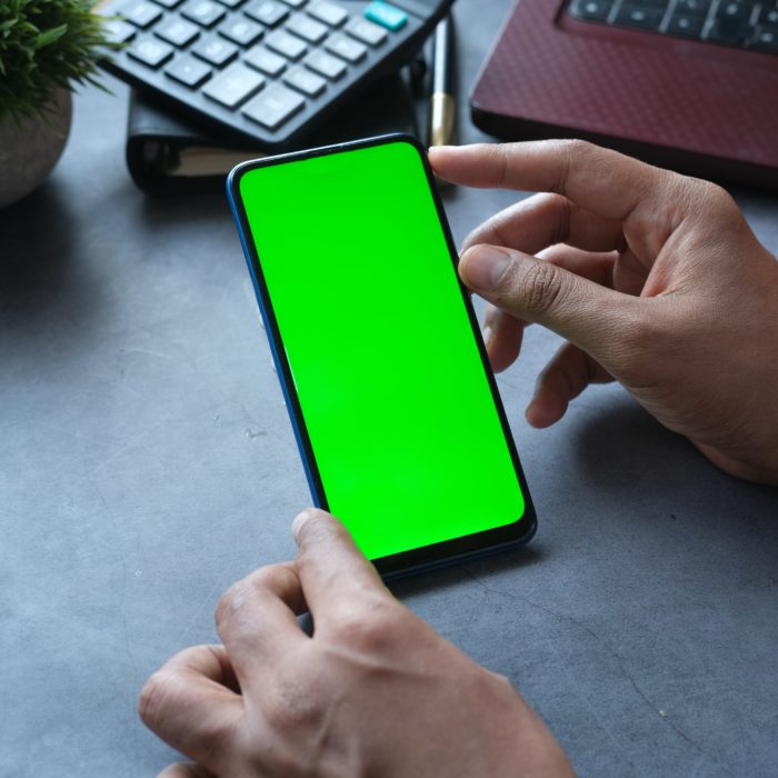 Phone With a Green Screen