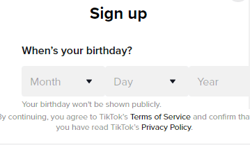 Make Sure to Input the Correct Date of Birth