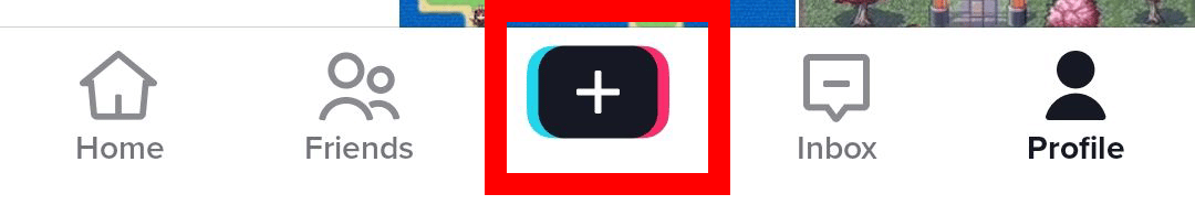 plus icon TikTok