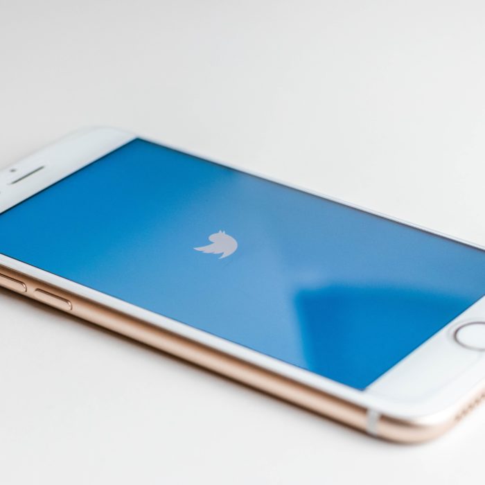 Phone With Twitter Logo