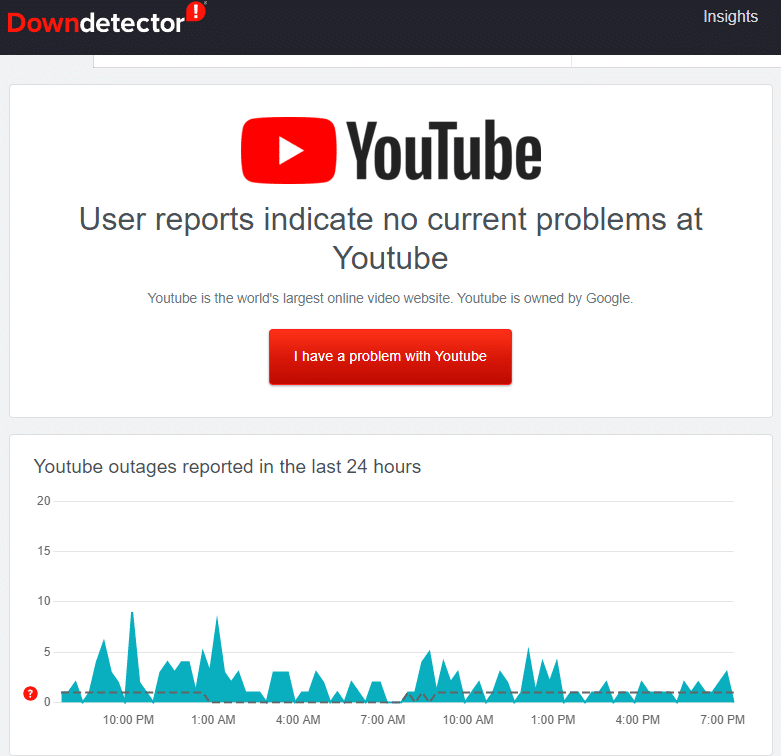 YouTube Server is Down