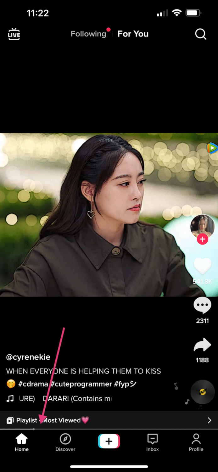 korean girl tiktok fast forward using iphone