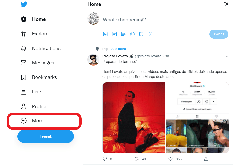 see more settings twitter on desktop