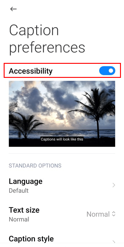 toggle visibility always open subtitles closed caption on youtube mobile app devices