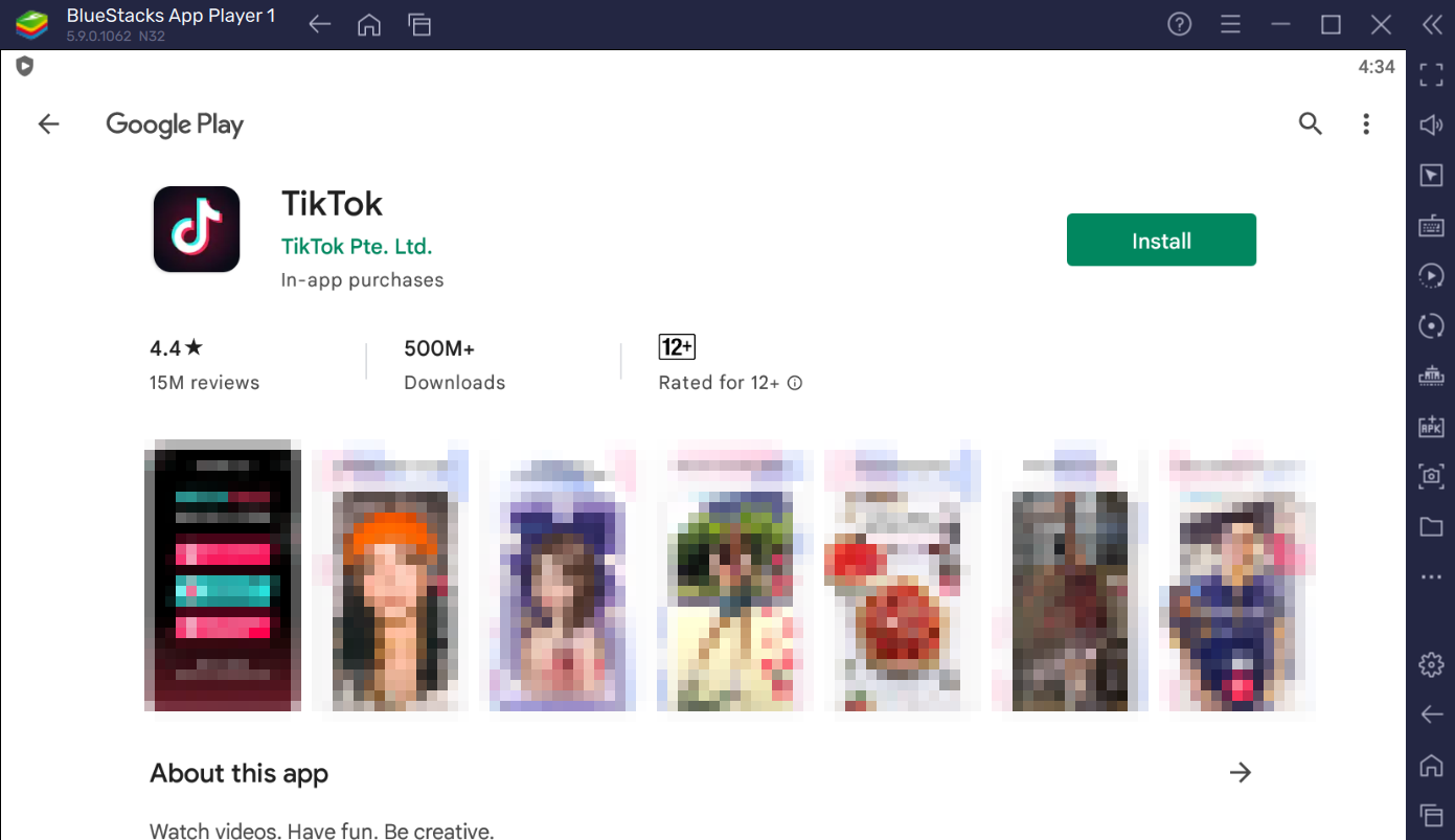 download tiktok for pc from google play store using desktop