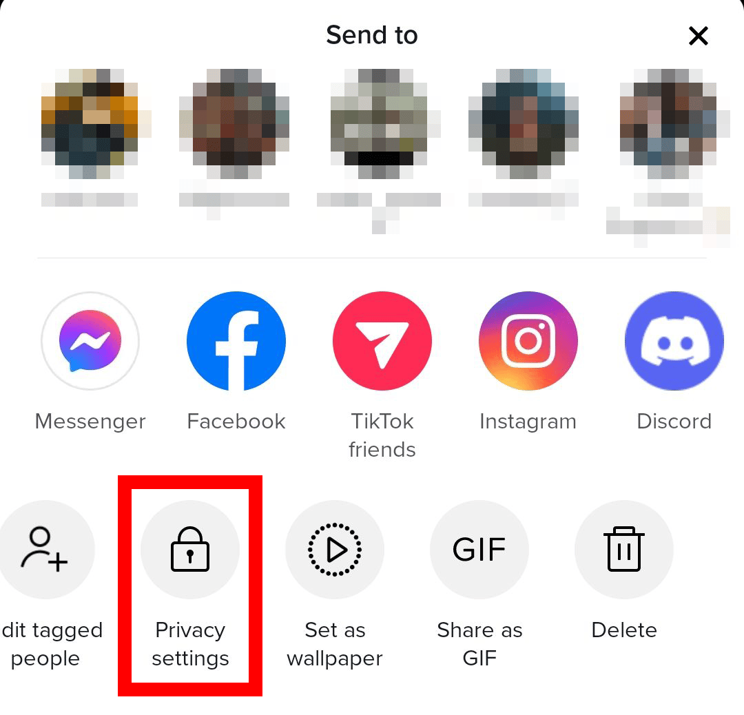 tiktok privacy settings