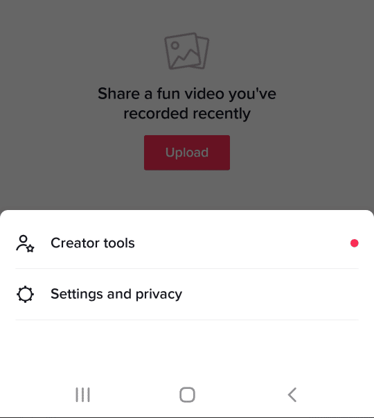 tiktok settings and privacy android or ios device