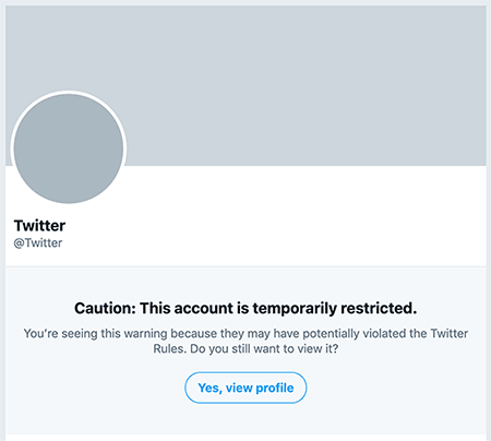 account restriction on twitter suspended accounts