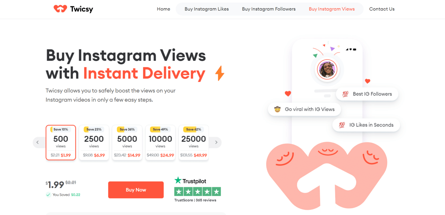 boost instagram presence buy views using twicsy