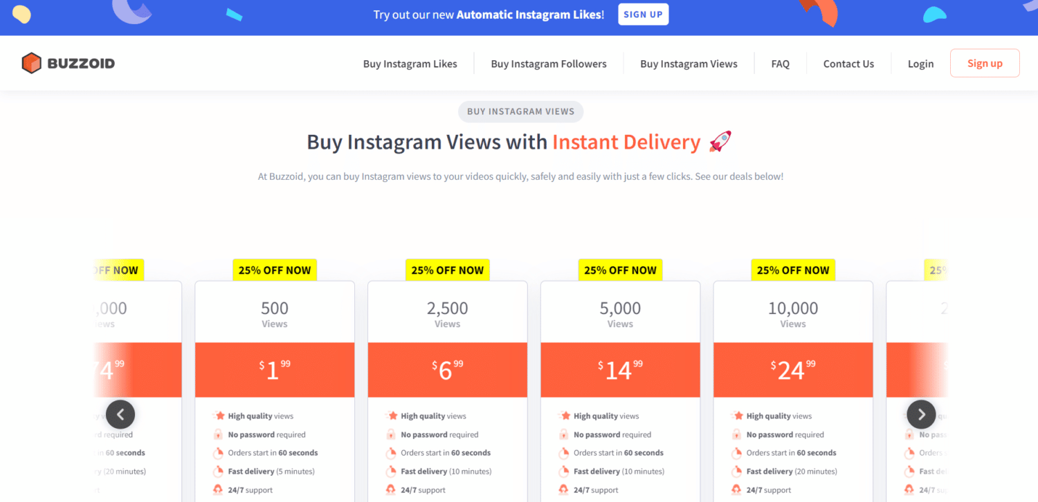 buy high quality views on instagram with buzzoid