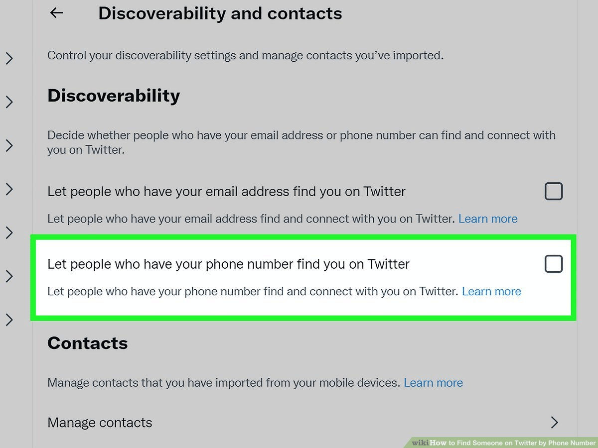 let people find you on twitter privacy and discoverability settings