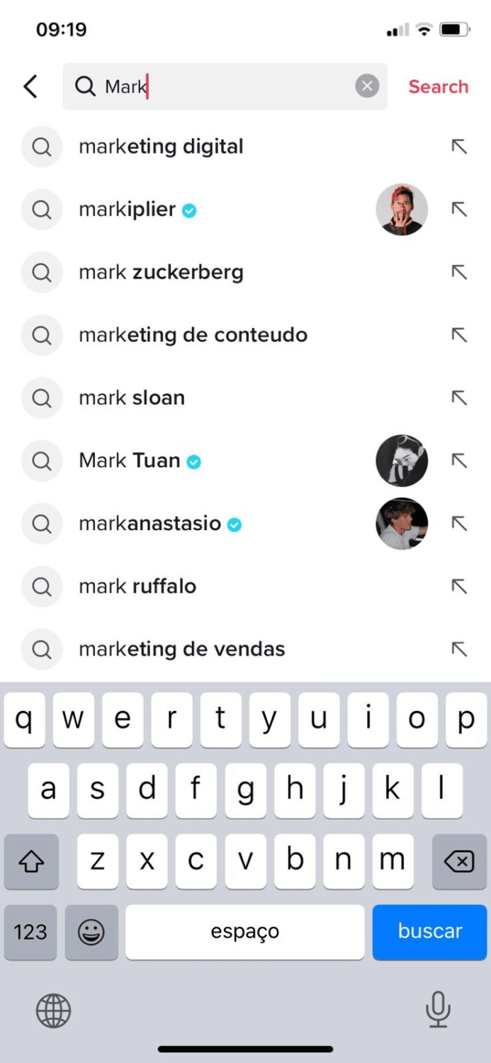 search and follow content creators on tiktok