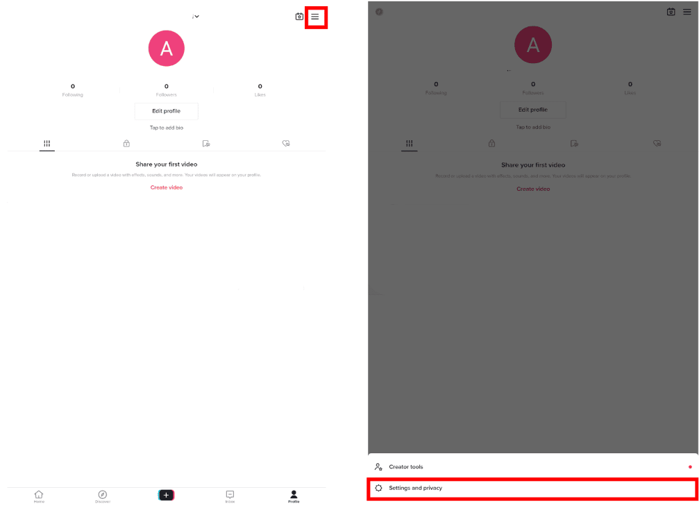 tiktok account settings and privacy