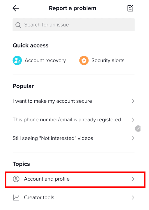 tiktok support recover account