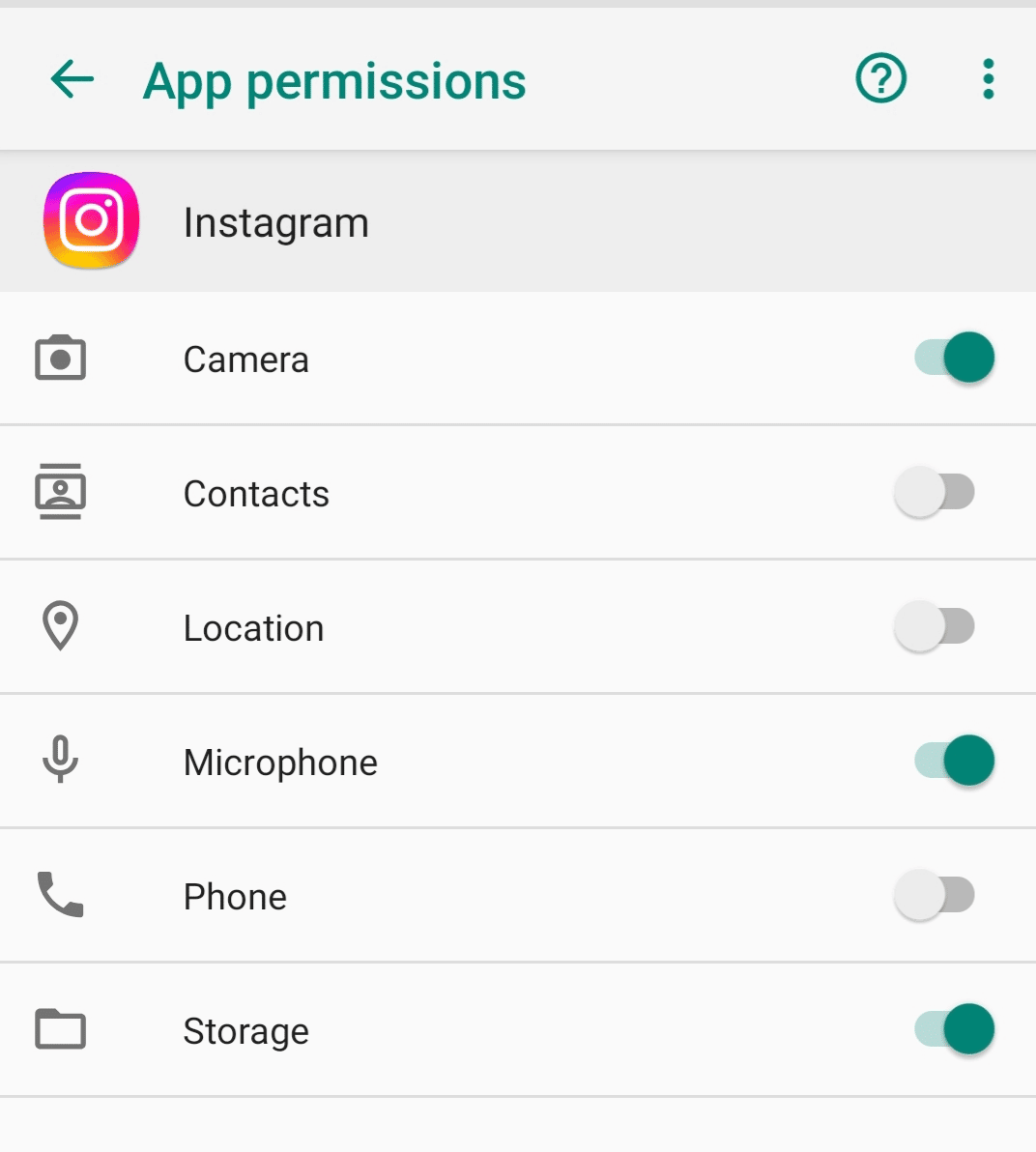 turn off location sharing for instagram permissions on android device