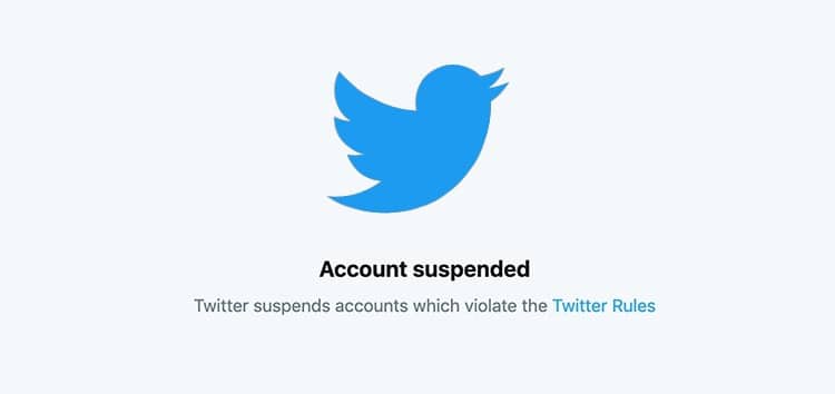 twitter suspended account