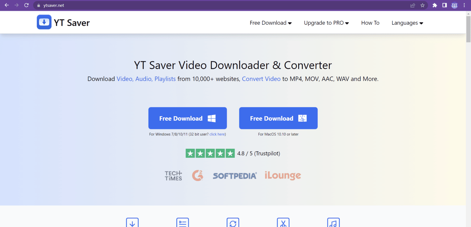 Downloading the YT Saver application