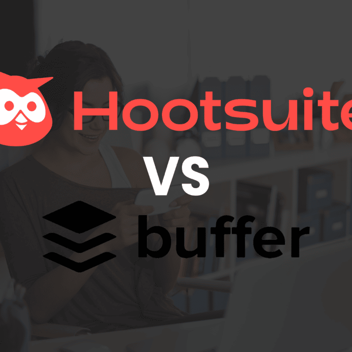 Hootsuite vs Buffer Comparison Woman Checking Her Phone