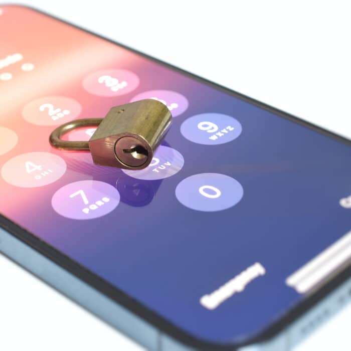Mobile phone with a lock security