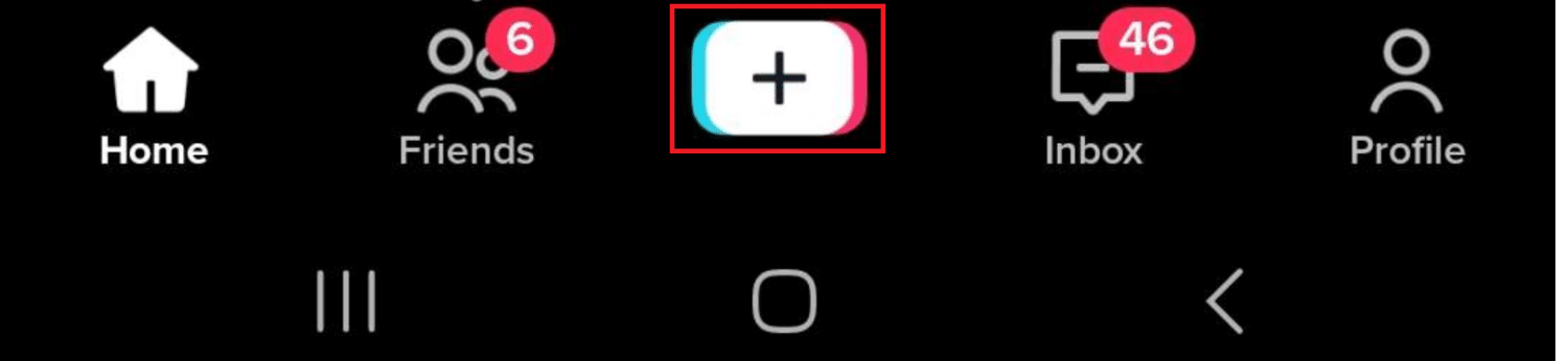 Open the TikTok app and tap the Plus (+) to make a new video